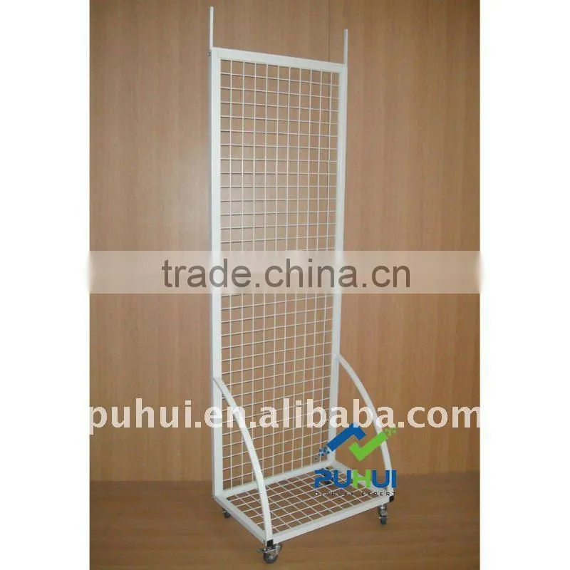 single sided metal wire floor display rack from factory directly