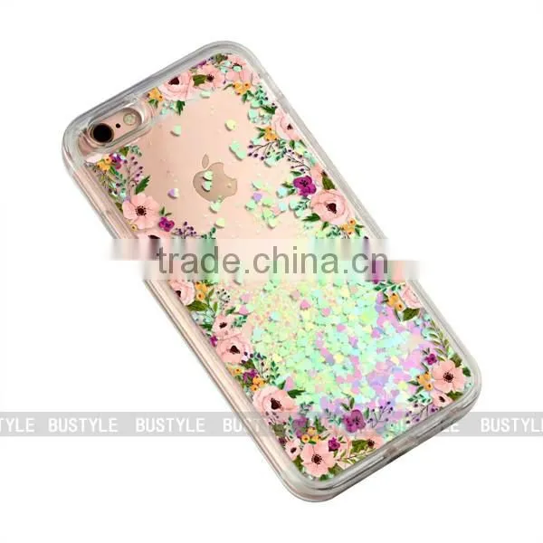 3D custom printing colorful liquid stars phone case, bling glitter cover for iphone 5 5s 6 plus for samsung galaxy s6 s7