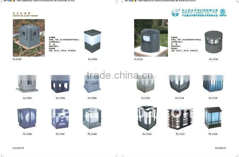 Material pillar lantern post lamp /wall light use for Villa