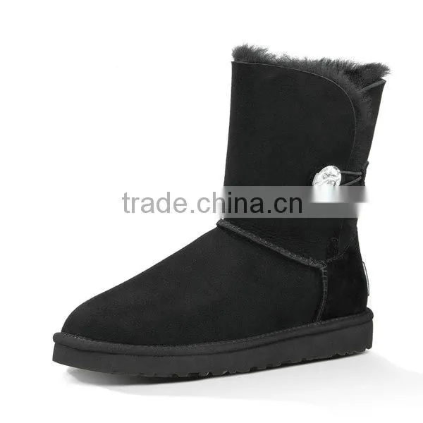 Latested fashion winter geninue leather boots women