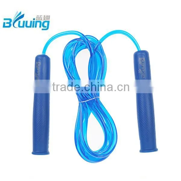Hot sale skipping rope for kids & Plastic handle jump rope & PVC wire skipping jump rope