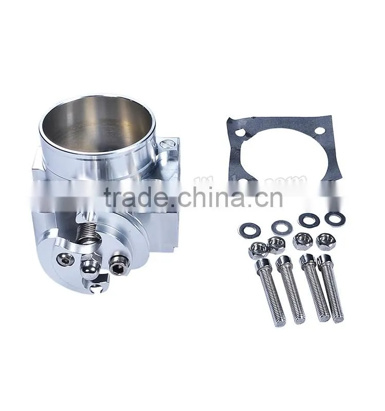 New Style Sliver Aluminum Alloy Racing Throttle Body For EVO 123