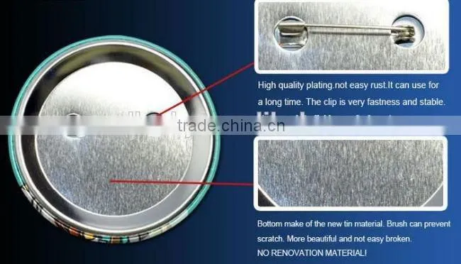 2015 Guangzhou factory sales cartoon printing badge Low button tin badges