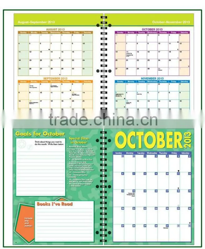 2014 Achieve Student Desktop Day Planner Calendar