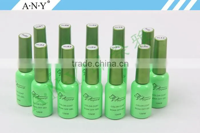 ANY Hot Selling Pure Colour UV Nail Gel Lacquer Polish Long Lasting Glaze UV Gel Nail Polish 120 Colors 12ML 30#
