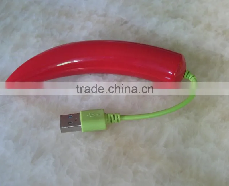 Eggplant Pepper Corn USB 2.0 HUB 4 Port High Speed Splitter Adapter Cable For PC