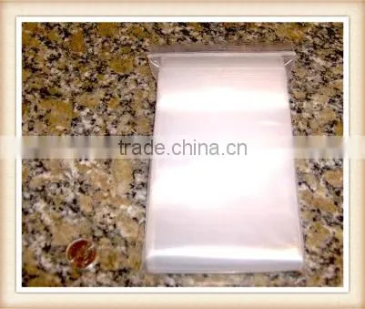 wholesale zlb-26 3" x 5", 2 Mil Clear White Block Zip Lock Bags, Case of 1000