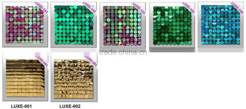 2015 Sequin Hard Plastic Transparent Sheet
