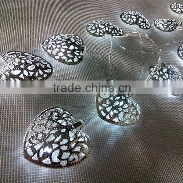 led solar light string led christmas lights string light heart