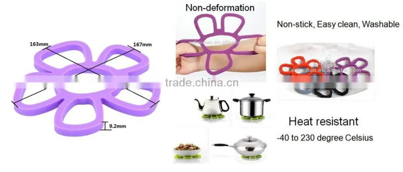 FDA Approved heat resistant silicone trivet