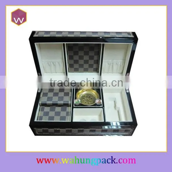 Luxury High Glossy Painting Wooden Perfume Packaging Gift Box Set