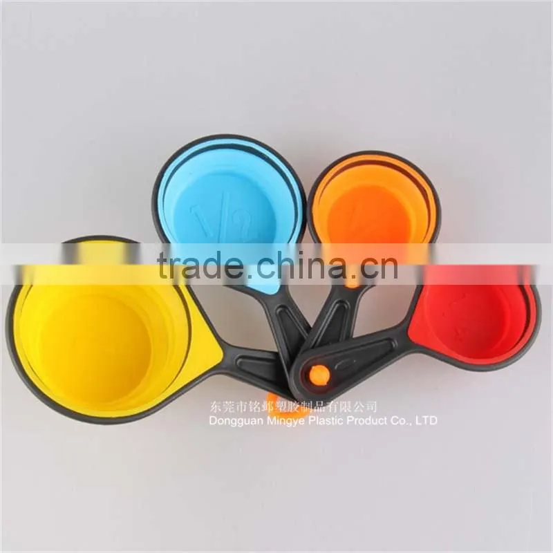Silicone Measuring Cups 4pcs/set Measuring Spoon Kitchen Tools Measuring Set Tools For Baking Coffee