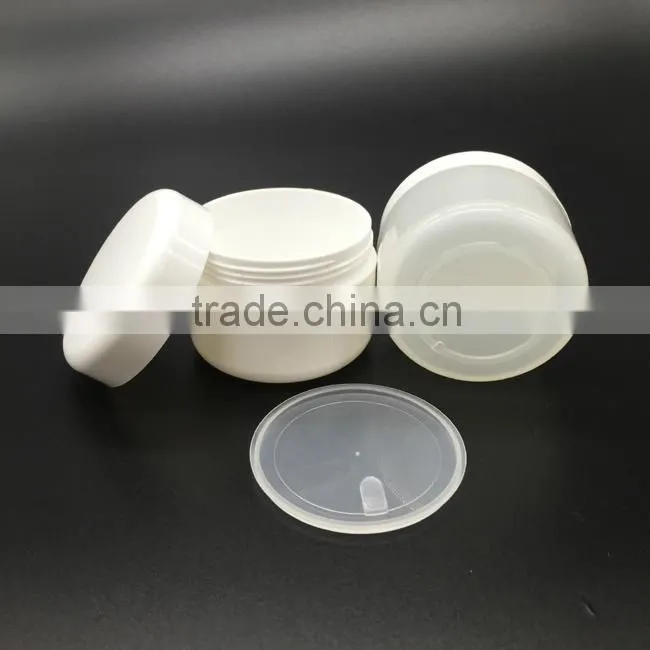 china wholesale 30g empty cylinder plastic pp cosmetic cream jars