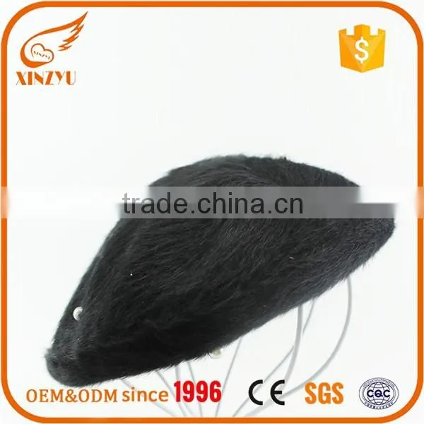 Custom embroidery cheap wool polyster beret army golf caps