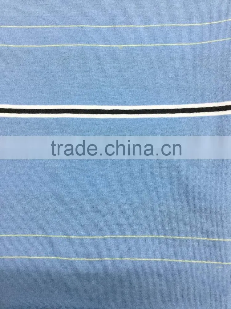 yarn dyed cotton knitted stripe jersey fabrics wholesale 196