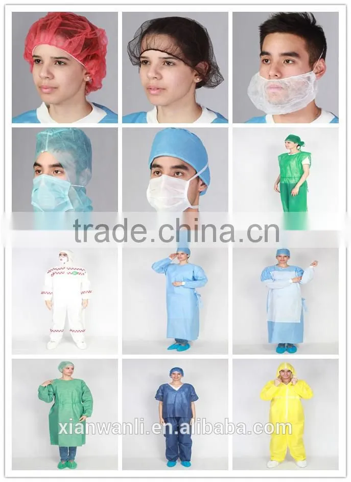 Disposable Hospital Nurse Cap With Detective bar