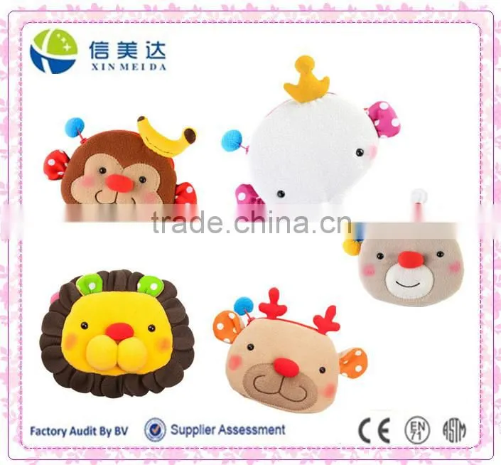 Cute Design Animals Children Plush Hand Coin Purse Gift for Kids