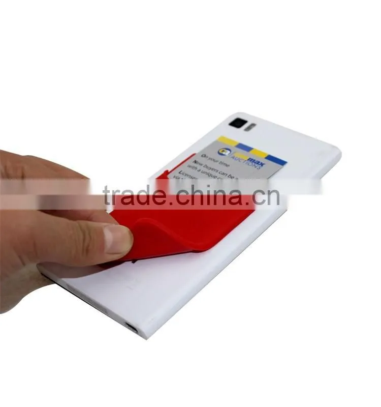 3m sticker silicone smart wallet,silicone card holder ,silicone smart phone wallet