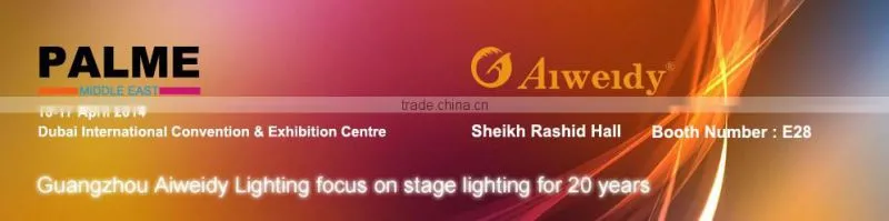 Indoor 36x1 watt PAR64 IP54 LED RGB light