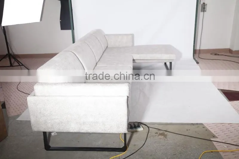 Cassina furniture replica Piero Lissoni L shaped fabric corner sofa with chaise for living room