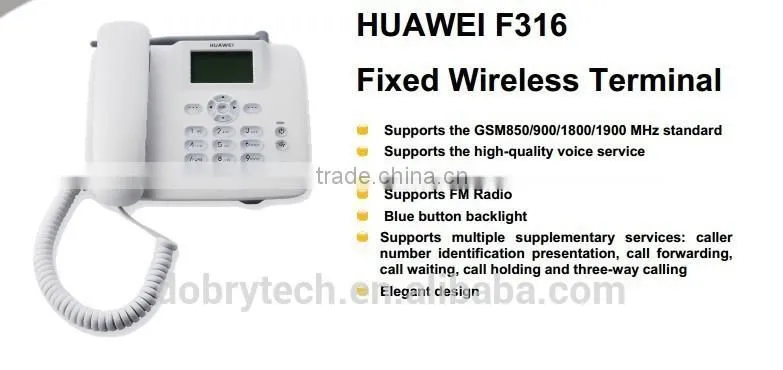 New Huawei F316 GSM wireless desk telephone,GSM FWP, table phone with FM radio and button backlight 850/900/1800/1900MHZ