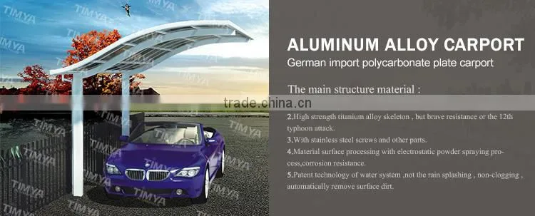 New design aluminum frame carport/ outdoor gazebo carport