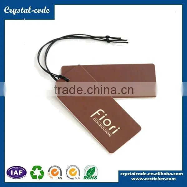 Clothing brand sticker and clothing hang tag