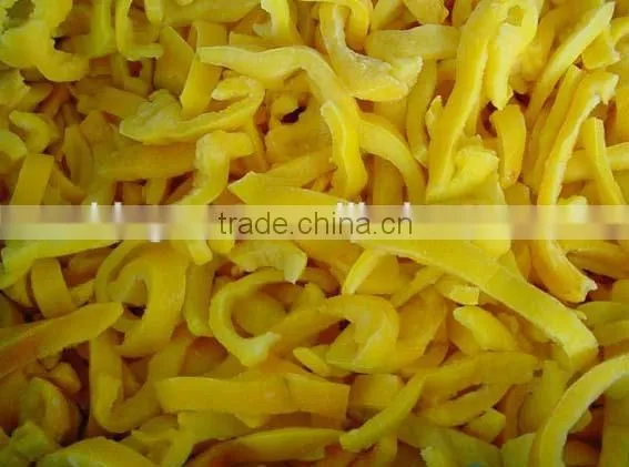 Supply IQF Yellow Pepper sliced with good quality