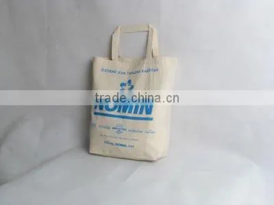logo printing promotion 100% cotton canvas tote bag
