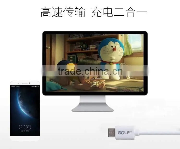 Original GOLF Type-C USB 2.0 Cable Quick Charger Sync Data Cable For Macbook/Nokia N1/OPPO X5/LeTV phone