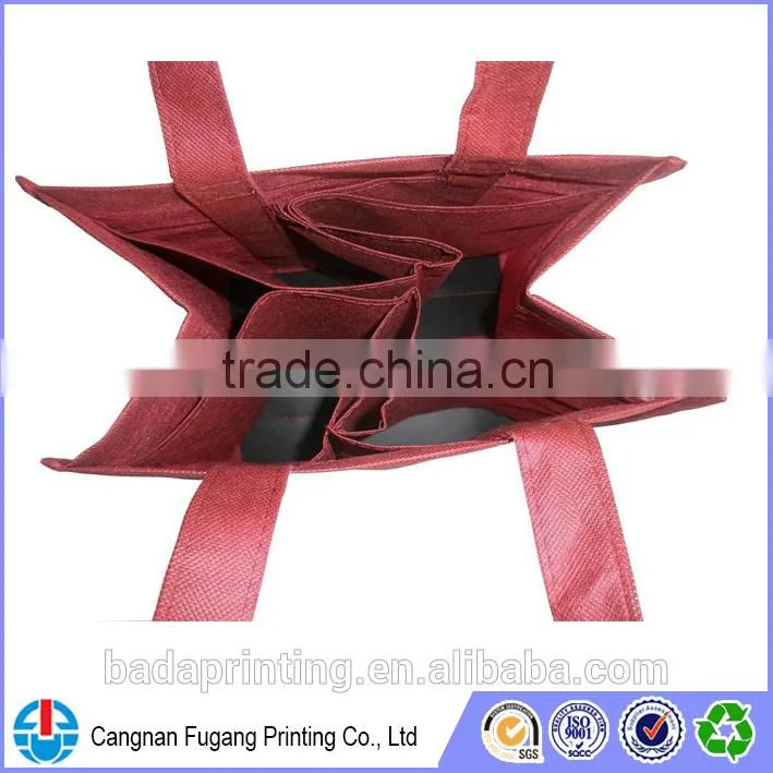 Eco-friendly Material Meet EN71,Phthalate&AZO Free,Low Lead& jute wine bag made in China