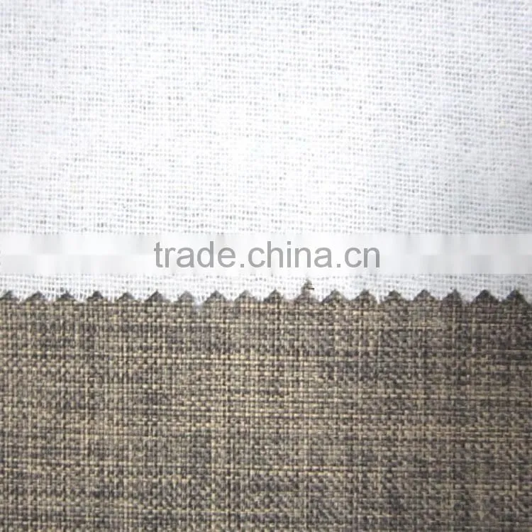 Faux linen with Pongee Backing for upholstery