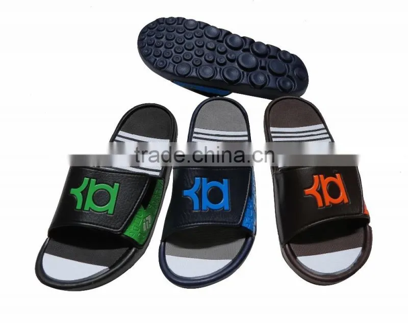 fashion EVA man slippers with PU upper