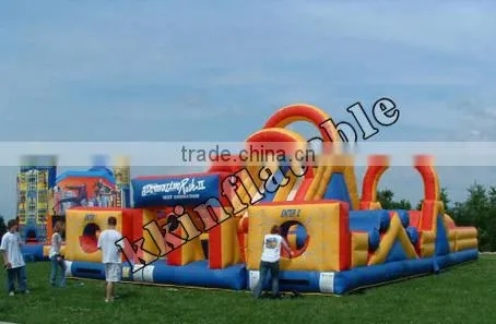 commercial inflatable obstacle course slide equipment kids playground
