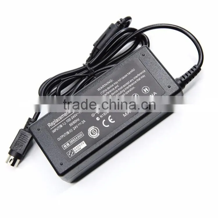 Manufacture!!! 24V AC Power Adapter 2A 3 Pin UK Adapter for Epson Pos Printer