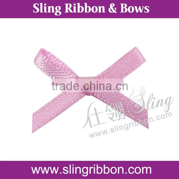 Pre-made Mini Satin Ribbon Bow For Bra Decoration