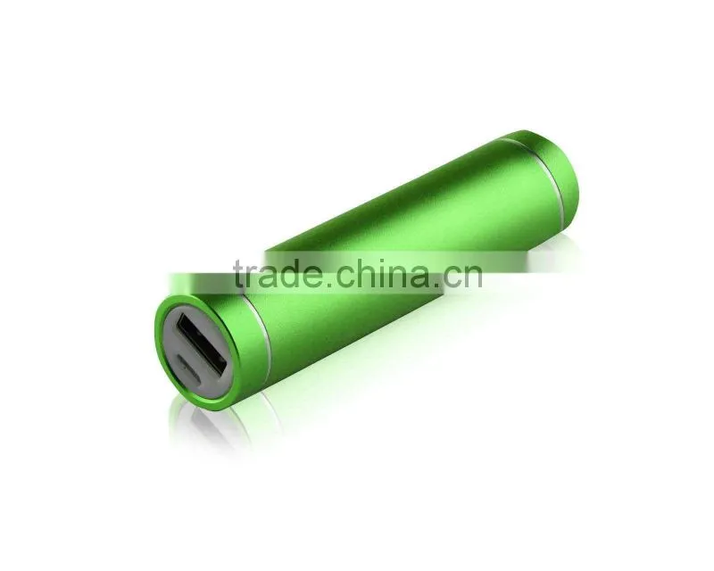 Portable tube cylinder shape mini power bank 2600mah
