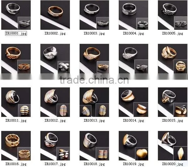 Fashion Stainless Steel Gold Ring Design For Men ZR10016