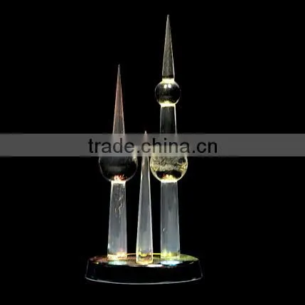 2016 Hot sale new innotative products the East Pearl shaped crystal perfume bottle