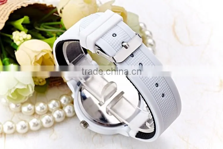 Classic Silicone Rubber Sports Wrist Watch Unisex Candy Colors Factory Price