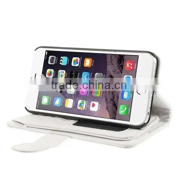 Magnetic Wallet Flip PU Leather Cover Case for iPhone 6 4.7 inch