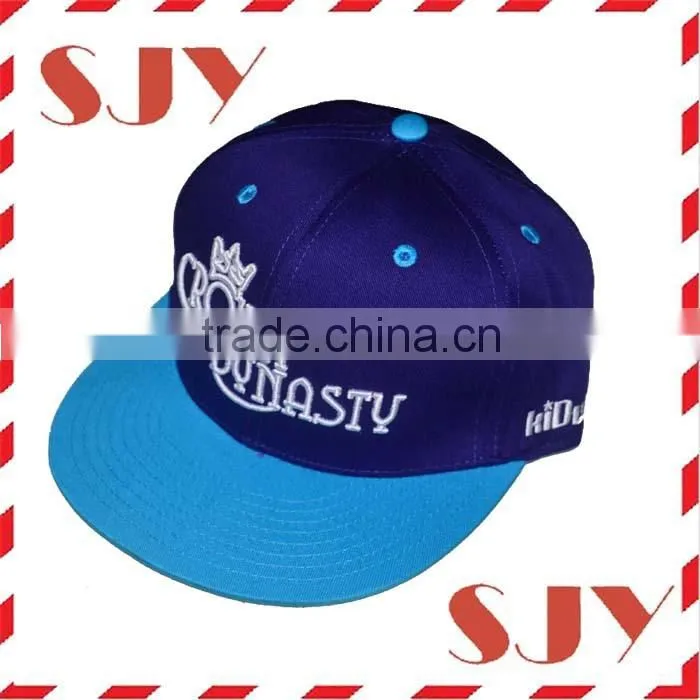 flat brim fitted embroidery snapback custom cap