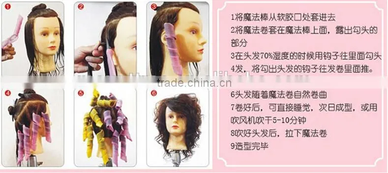 Professional High Quality New Style DIY Hairdressing Heliciform Manumotive PP Hair Roller