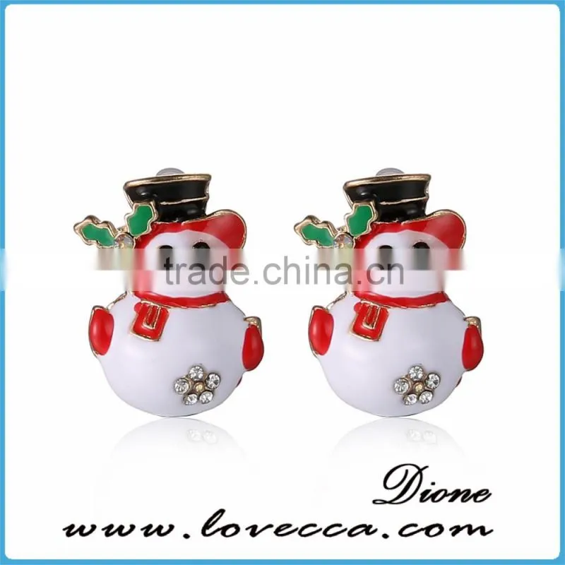 New Fashion Women Santa Claus Snowman lovely Tree Bell Christmas Jewelry Christmas Earring For Women Gifts