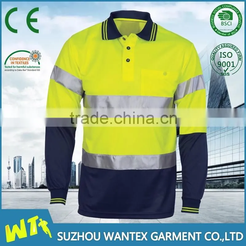 high quality reflective working tshirt wholesale polyester sport wear t shirt custom print men tshirt clothing