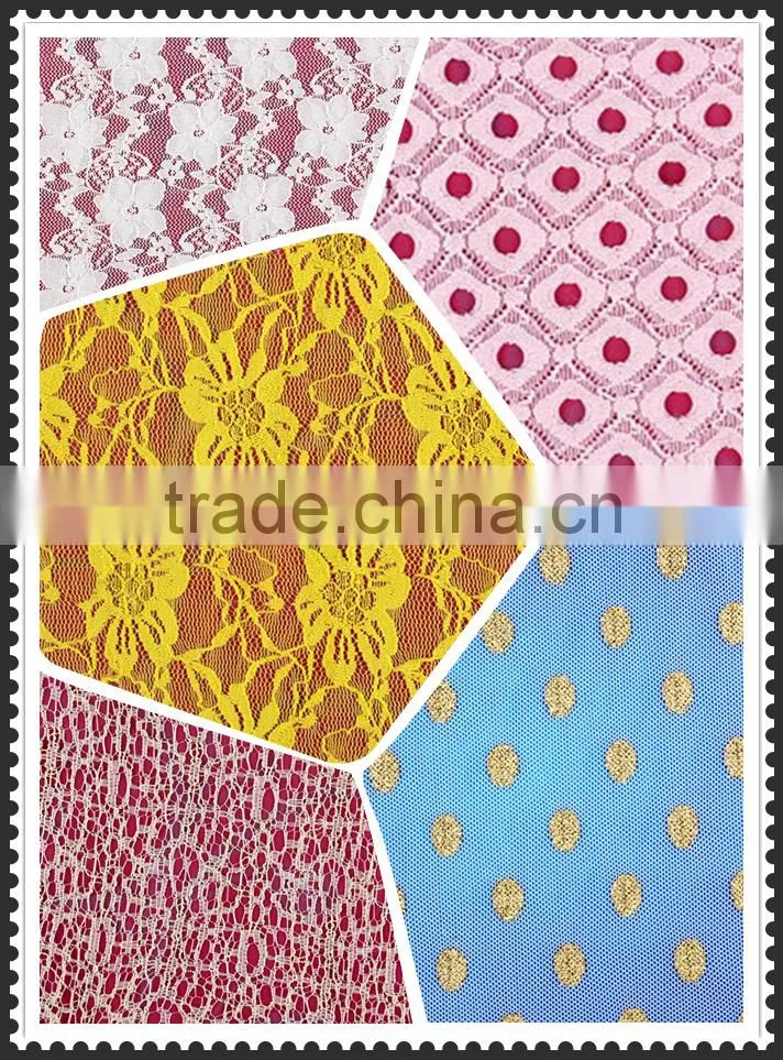 2015 Fashion new design flower lace fabric lace garment