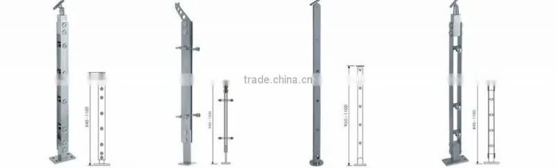 Stainless steel railing balustrade/stainless steel baluster stair post