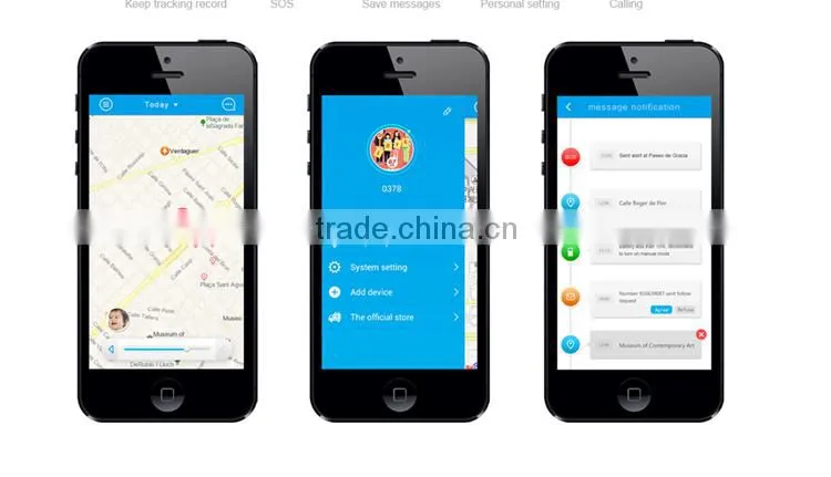 Upgraded version child GPS watch gps tracking watch OK to develop APK for customers