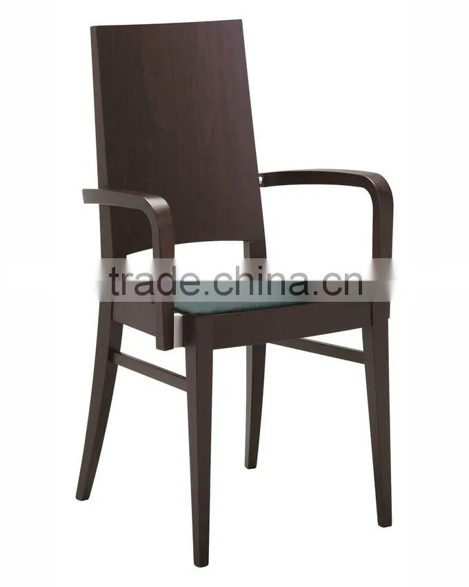 Modern solid wood chair armchair used for hotel/restaurant