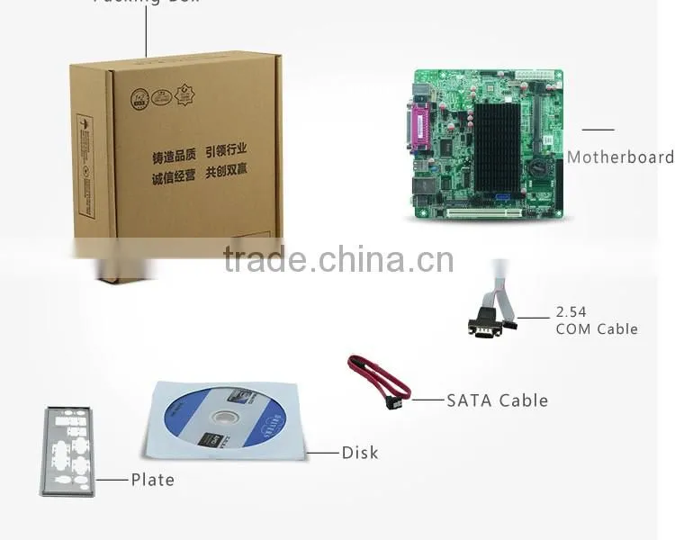 Fanless Intel Mini itx Motherboard atom thin client motherboard with 1* SIM card socket